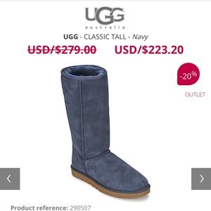 Tall Navy Uggs